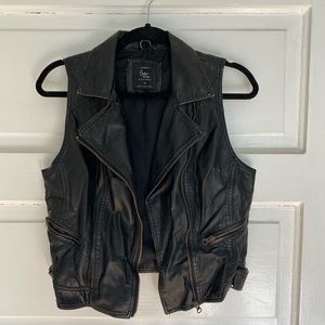 Faux Leather Vest
